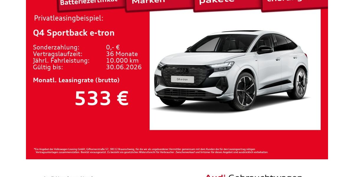 Audi Q4 e-tron 14.612 km 52.480 &euro; Hamburg 22419