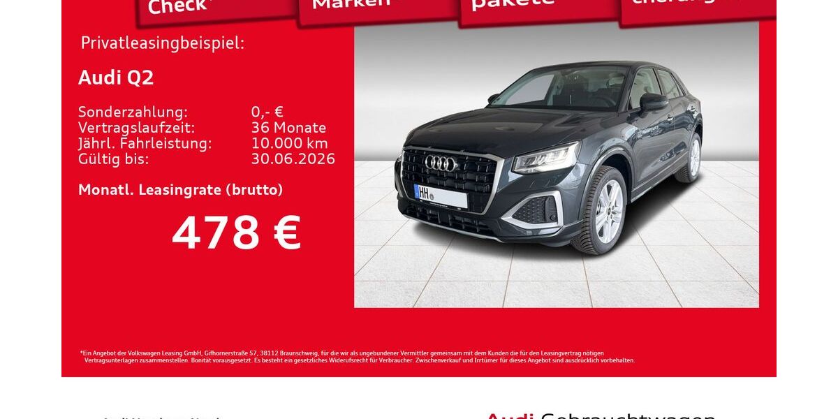 Audi Q2 1.890 km 33.930 &euro; Hamburg 22419