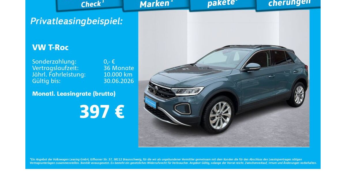 VW T-Roc 38.820 km 26.888 &euro; Hamburg 22303