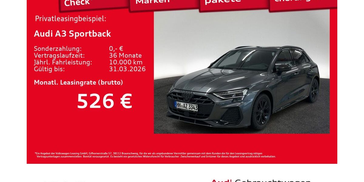 Audi A3 6.500 km 42.770 &euro; Hamburg 20537