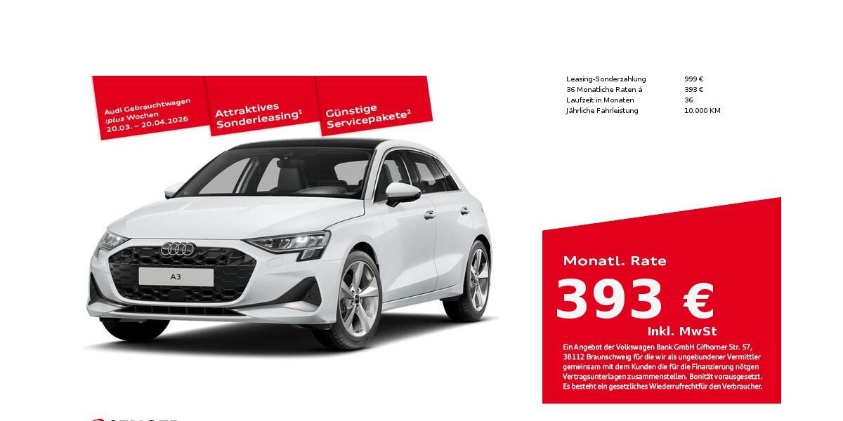 Audi A3 11.150 km 35.880 &euro; Bad Oldesloe 23843