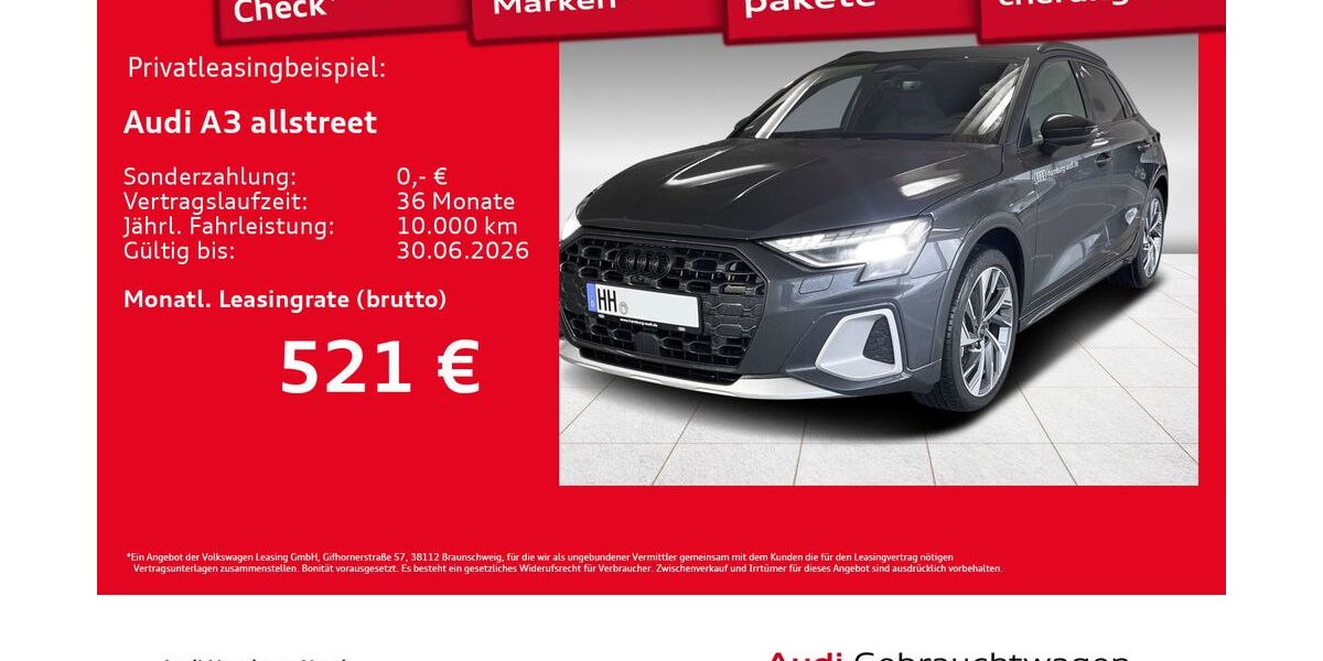 Audi A3 1.899 km 42.840 &euro; Hamburg 22419