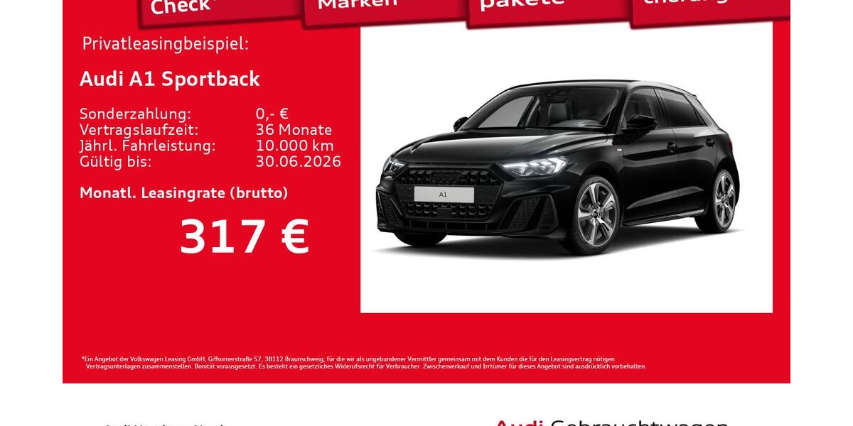Audi A1 1.333 km 27.270 &euro; Hamburg 22419