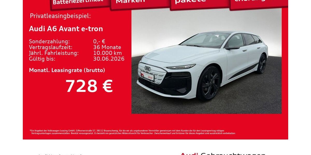 Audi A6 e-tron 10.555 km 74.890 &euro; Hamburg 22419