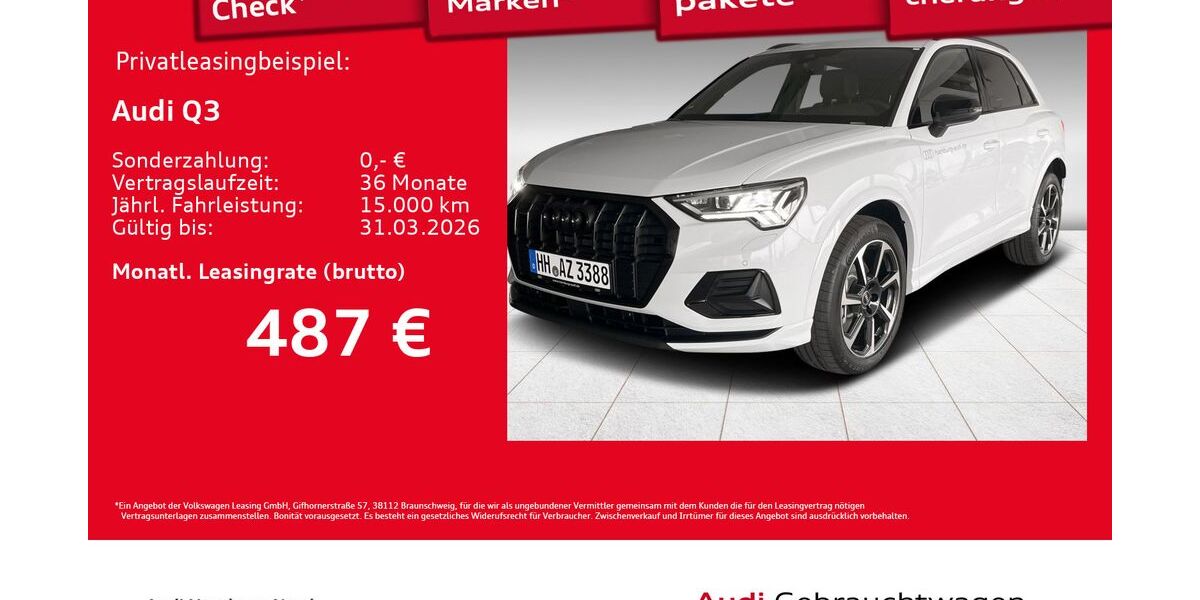 Audi Q3 1.090 km 43.840 &euro; Hamburg 22419