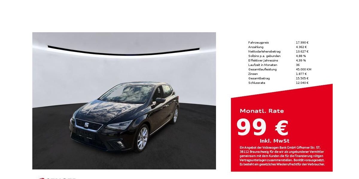 Seat Ibiza 45.520 km 17.880 &euro; Bad Oldesloe 23843
