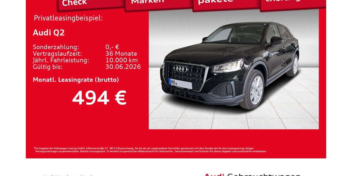 Audi Q2 1.890 km 34.930 &euro; Hamburg 22419