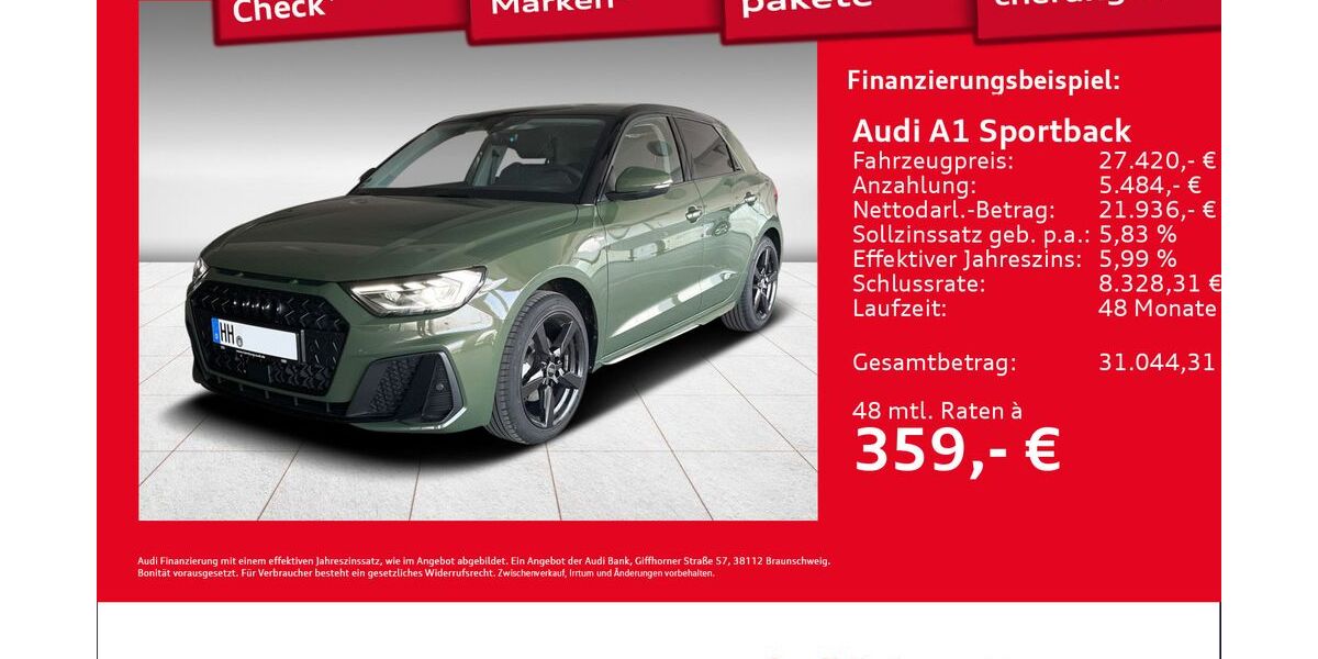Audi A1 1.890 km 27.420 &euro; Hamburg 22419