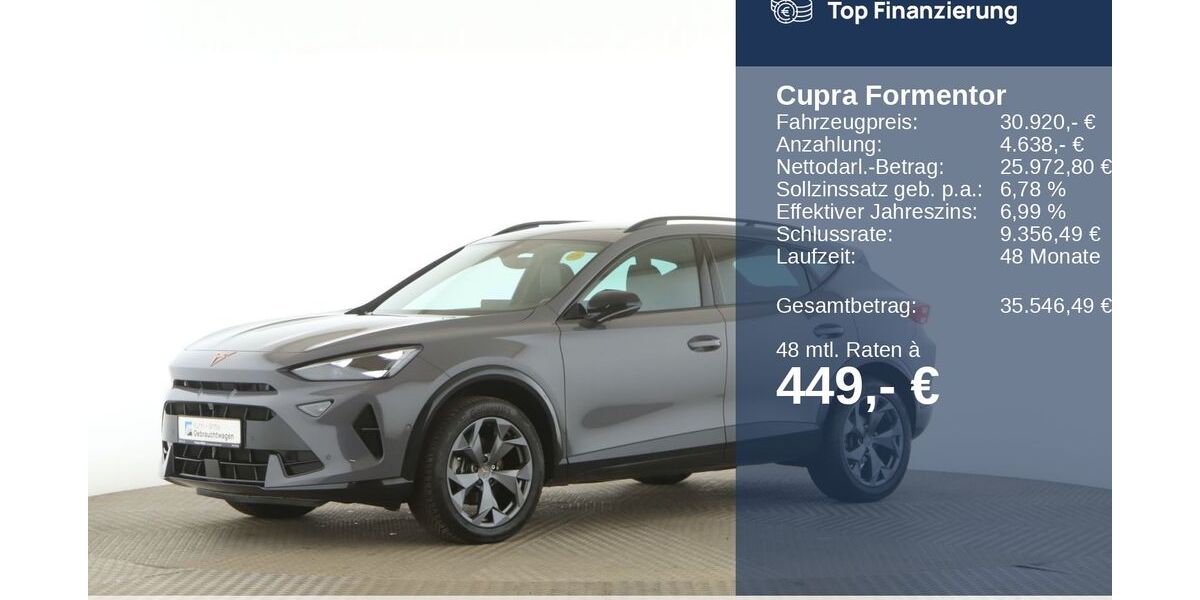 Cupra Formentor 24.454 km 29.450 &euro; Wedel 22880