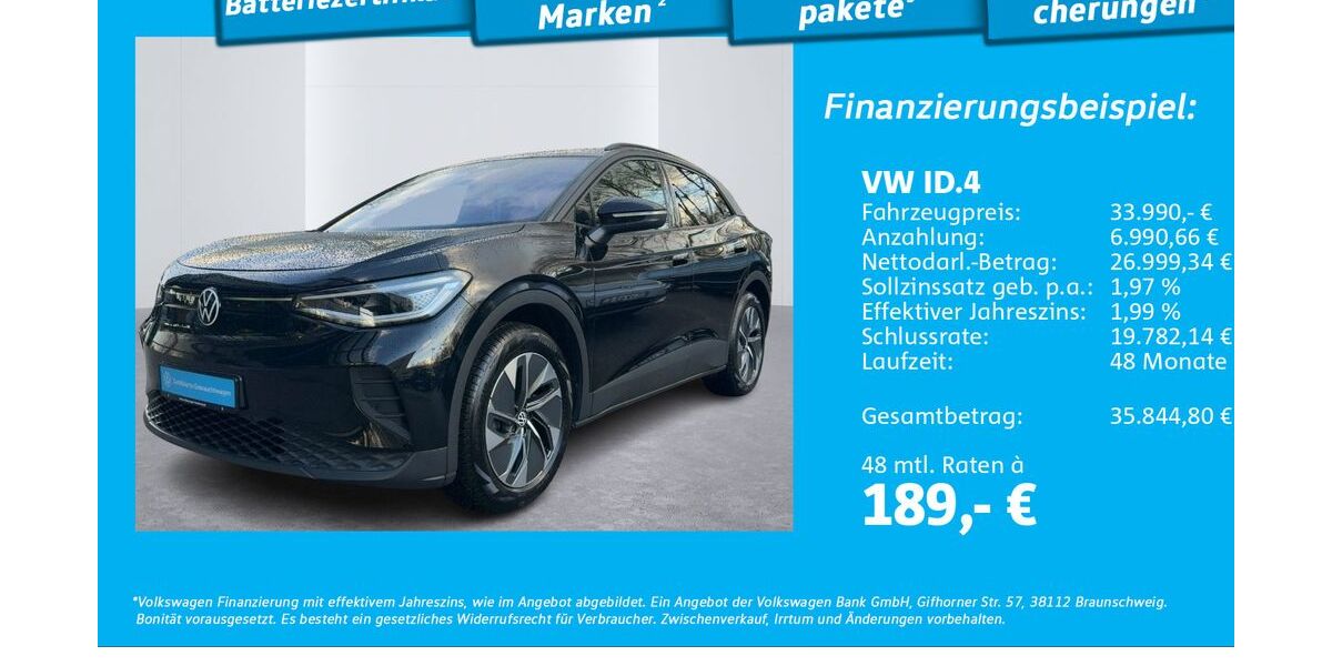 VW ID.4 3.556 km 33.990 &euro; Glinde 21509