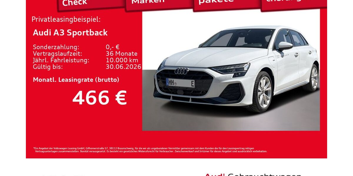 Audi A3 1.895 km 36.477 &euro; Hamburg 22529
