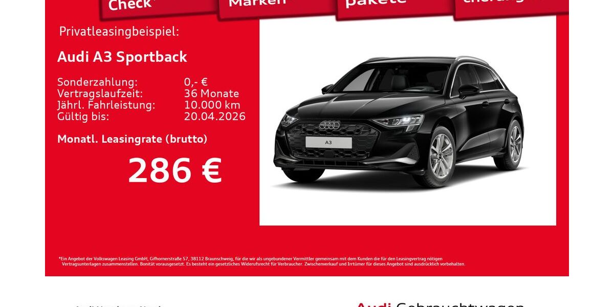 Audi A3 10.804 km 33.240 &euro; Hamburg 22419