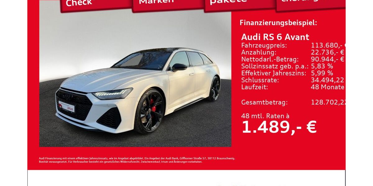 Audi RS6 9.169 km 113.680 &euro; Hamburg 22419